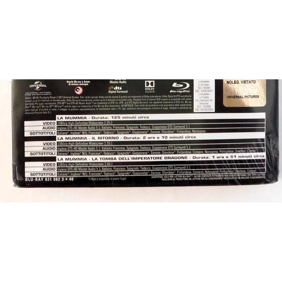 The Mummy La Mummia La Trilogia Movie Steelbook Blu Ray 2017 Italian NEW Sealed - Picture 4 of 4